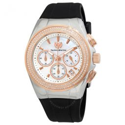 Cruise Diva Pave Chronograph Crystal Watch
