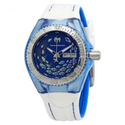 Cruise Dream Blue Mother of Pearl Dial White Silicone Ladies Watch 115116