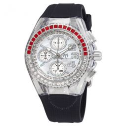 Cruise Star Chronograph Quartz White Mother of Pearl Dial Ladies Watch