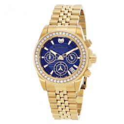Manta Chronograph GMT Quartz Blue Dial Ladies Watch