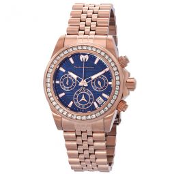 Manta Chronograph GMT Quartz Blue Dial Ladies Watch