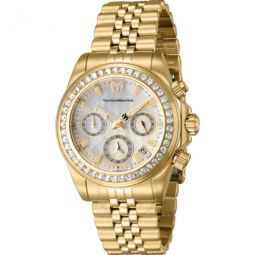 Manta Ray Chronograph GMT Quartz White Dial Ladies Watch