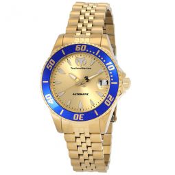 Manta Sea Automatic Gold Dial Ladies Watch