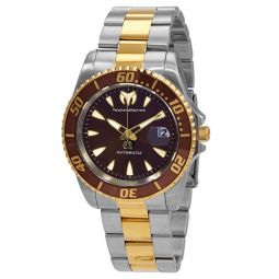Sea Automatic Manta Collection Brown Dial Mens Watch