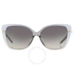 Light Grey Gradient Cat Eye Ladies Sunglasses
