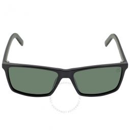 Polarized Green Rectangular Mens Sunglasses