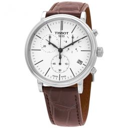 Carson Premium Chronograph Quartz White Dial Watch
