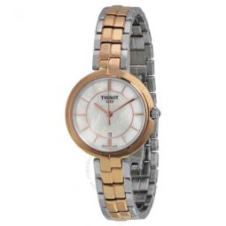 Flamingo Mother of Pearl Dial Ladies Watch T0942102211100.