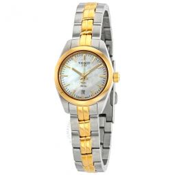 PR 100 White Mother of Pearl Dial Two-tone Ladies Watch