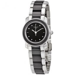 T-Trend Black Ceramic Diamond Ladies Watch T0642102205600