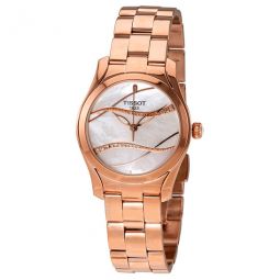 T-Wave Mother of Pearl Diamond Dial Ladies Watch
