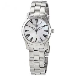 T-Wave Quartz White Mother of Pearl Dial Ladies Watch