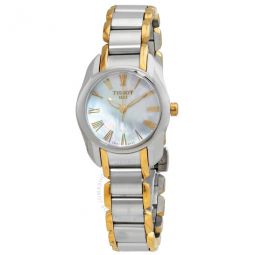 T-Wave Quartz White Mother of Pearl Dial Two-tone Ladies Watch
