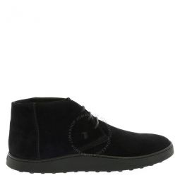 Mens Black Suede Desert Boots With Box Rubber Sole, Brand Size 5 ( US Size 6 )