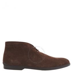 Mens Dark Brown Suede Desert Boots, Brand Size 12.5 ( US Size 13.5 )