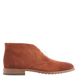 Mens Oak Velvety Suede Desert Boots, Brand Size 6 ( US Size 7 )