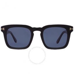 Dax Polarized Blue Square Mens Sunglasses