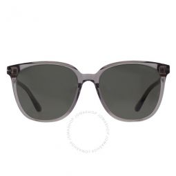 Grey Oval Unisex Sunglasses