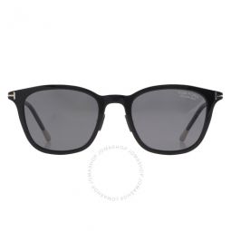 Polarized Smoke Square Mens Sunglasses