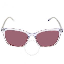 Burgundy Rectangular Ladies Sunglasses TH 1723/S 0900 54