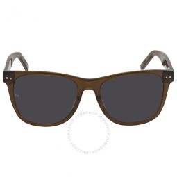Grey Rectangular Unisex Sunglasses