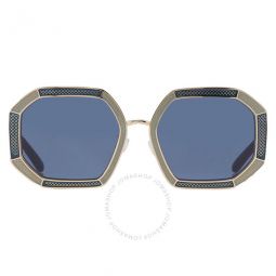 Dark Blue Geometric Ladies Sunglasses