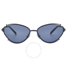 Dark Blue Oval Ladies Sunglasses