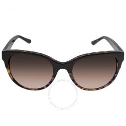 Dark Brown Gradient Cat Eye Ladies Sunglasses