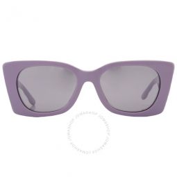 Lilac Mirrored Irregular Ladies Sunglasses