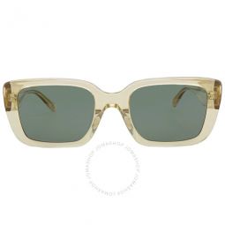 Solid Green Rectangular Ladies Sunglasses 0TY7190U19458251