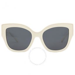 Solid Grey Butterfly Ladies Sunglasses