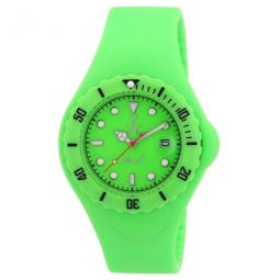 Jelly Green Dial Green Silicone Unisex Watch