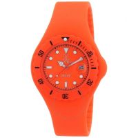 Orange Dial Orange Silicone Unisex Watch