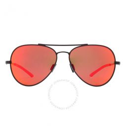Orange Multilayer Pilot Unisex Sunglasses