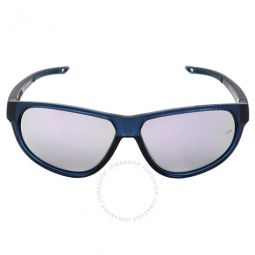 Silver Multilayer Oval Unisex Sunglasses
