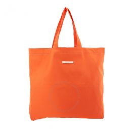 Orange Cotton Dropper Tote Bag