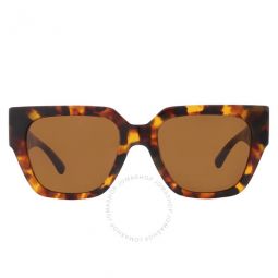 Dark Bronze Square Ladies Sunglasses