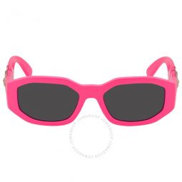 Medusa Biggie Pink Geometric Unisex Sunglasses