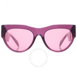 Pink Mirrored Cat Eye Ladies Sunglasses