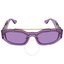 Violet Geometric Unisex Sunglasses