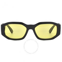 Yellow Geometric Mens Sunglasses