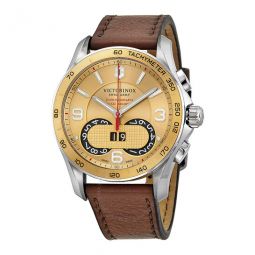 Swiss Army Chrono Classic Gold Dial Mens Watch