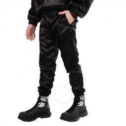 Black Tour Satin-Finish Trousers, Brand Size 46 (US Size 36)