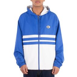 Colorblock Hooded Windbreaker Jacket, Brand Size 52 ( US Size 42 )