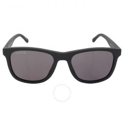 Dark Grey Rectangular Unisex Sunglasses