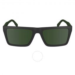 Green Rectangular Mens Sunglasses