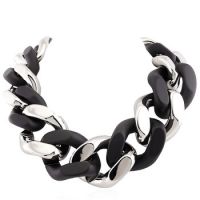 Metal And Resin Chunky Chain Necklace