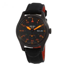 5 Sports Automatic Black Dial Mens Watch