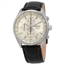 Chronograph Quartz Champagne Dial Mens Watch