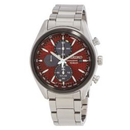 Chronograph Quartz Red Dial Mens Watch